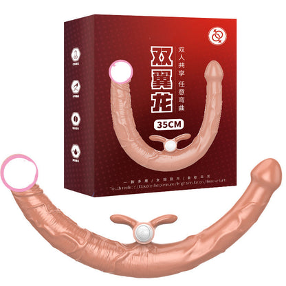 Peach double-ended bead toy with retail box