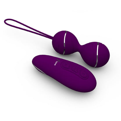 Remote-controlled vibrating kegel balls