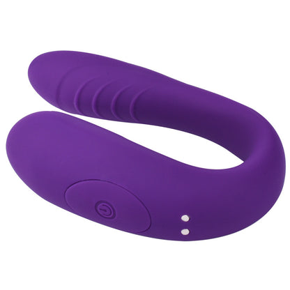 Purple U-shaped vibrator with side controls