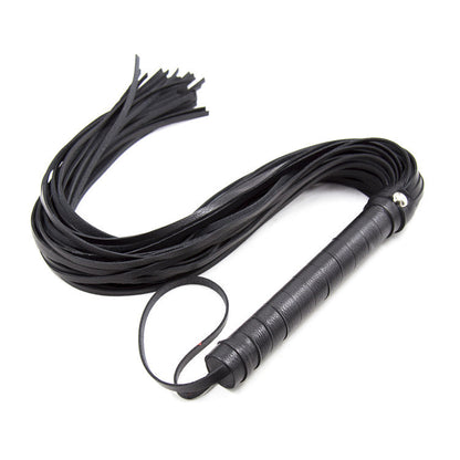 Black multi-tail flogger with wrist loop