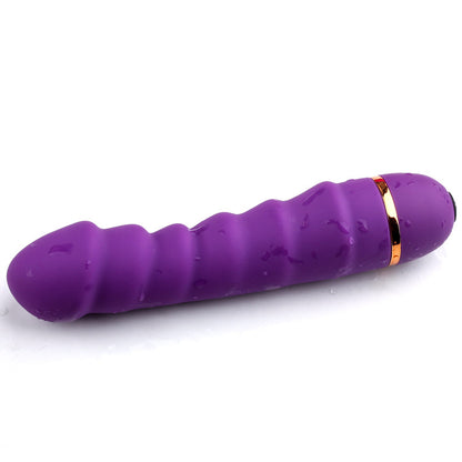 Purple curved vibrator shown horizontally