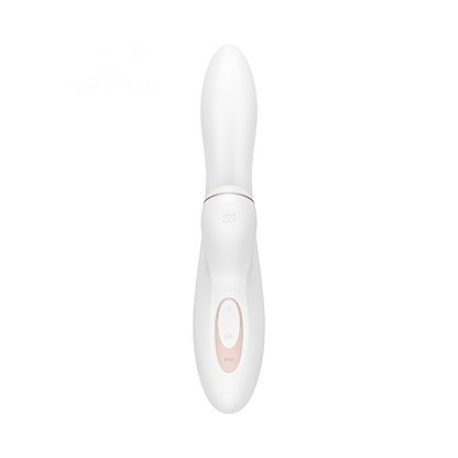 Front view of white curved vibrator