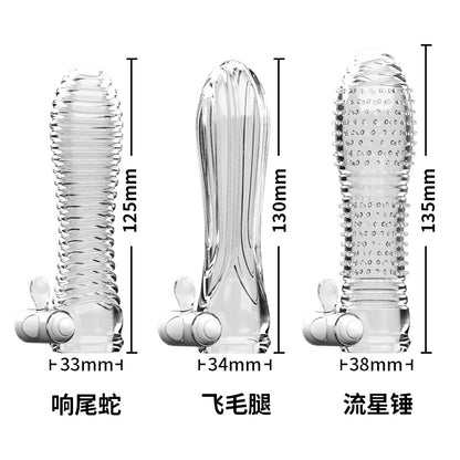 Dimension comparison of three clear vibrator designs