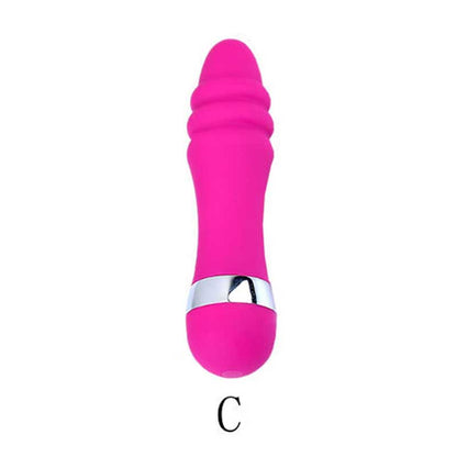 Style C textured pink mini vibrator