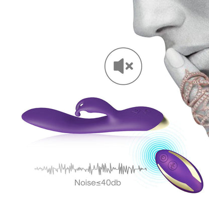 Purple rabbit vibrator with sound graphic
