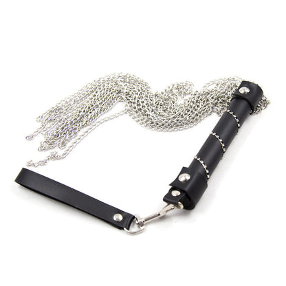 Chain-tail flogger with wrist strap extended