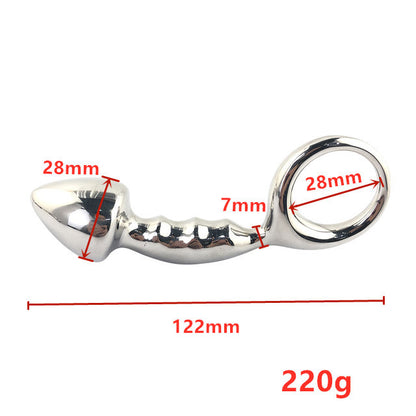 Curved metal plug dimension diagram