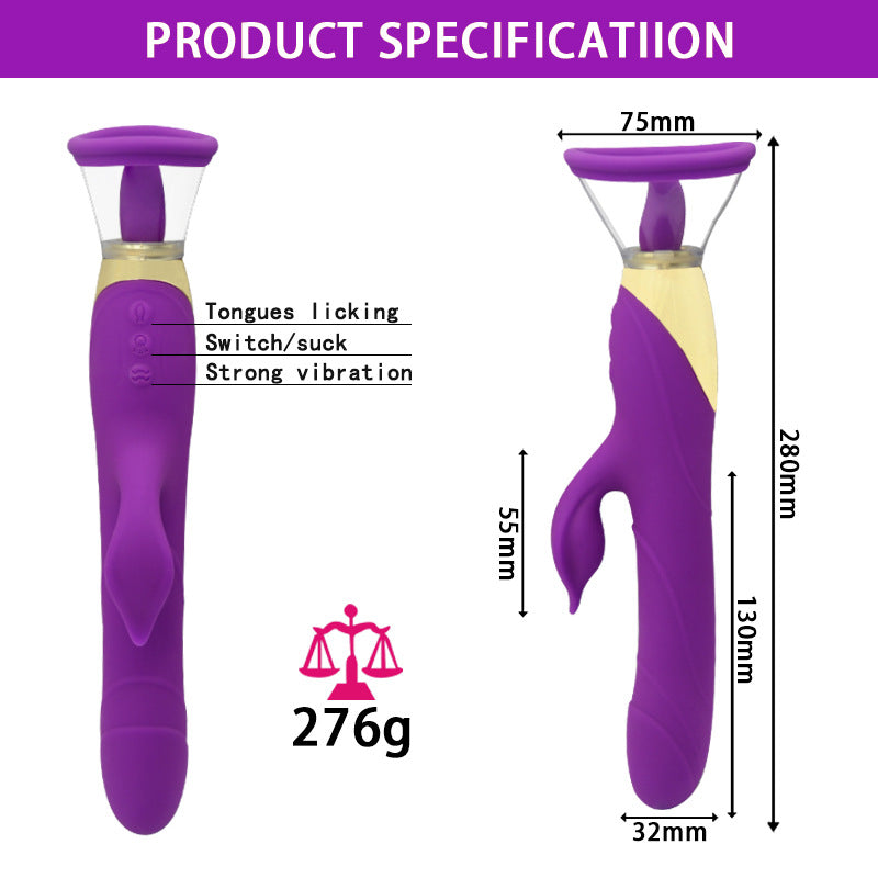 Vibration Automatic Heating Suction Tongue Licker