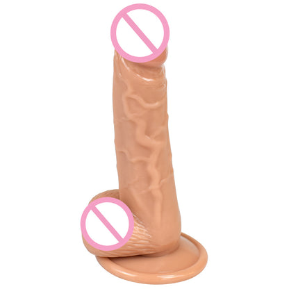 Brown realistic toy with round base