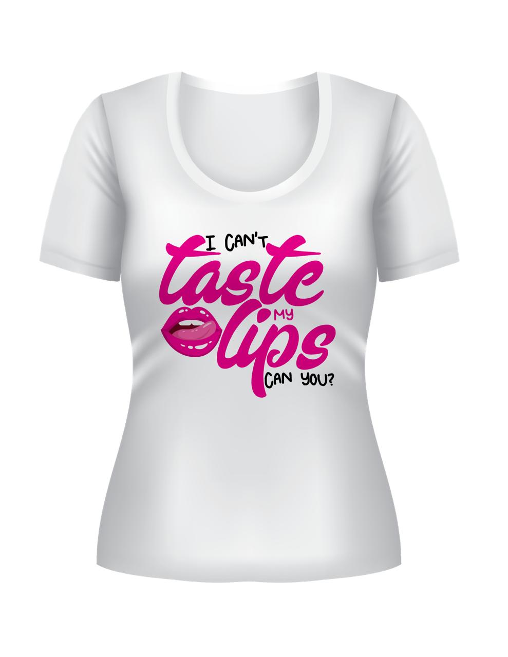 Taste My Lips Custom T-Shirt - Women