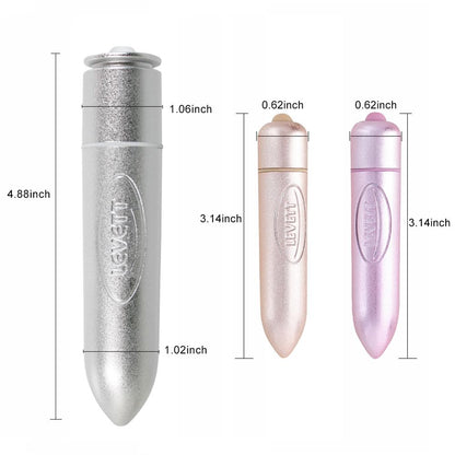 Metallic mini vibrator color and size comparison