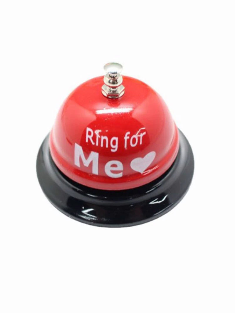 Handheld Red Metal Sex Funny Ring Bell for Valentine Party Service Bar Cafe Bachelor Party Ringing Bell Desktop Decorations