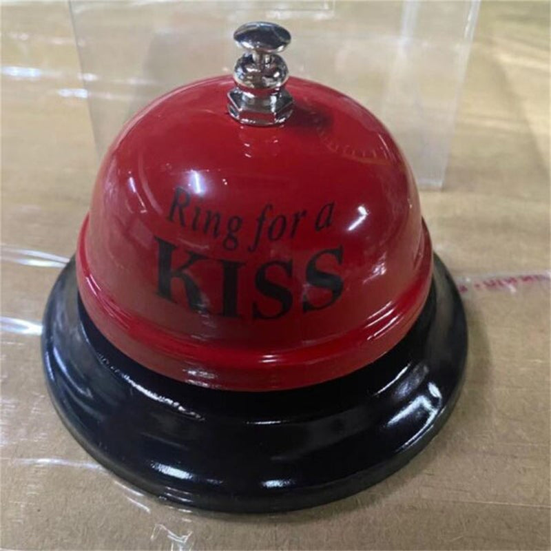 Handheld Red Metal Sex Funny Ring Bell for Valentine Party Service Bar Cafe Bachelor Party Ringing Bell Desktop Decorations