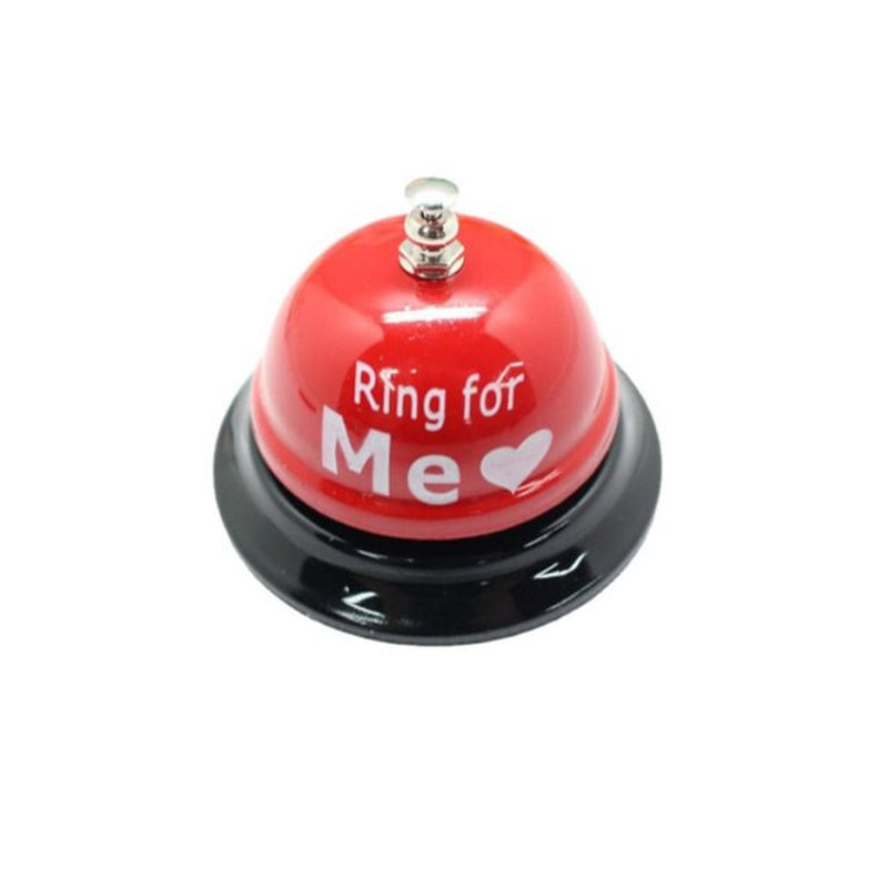 Handheld Red Metal Sex Funny Ring Bell for Valentine Party Service Bar Cafe Bachelor Party Ringing Bell Desktop Decorations