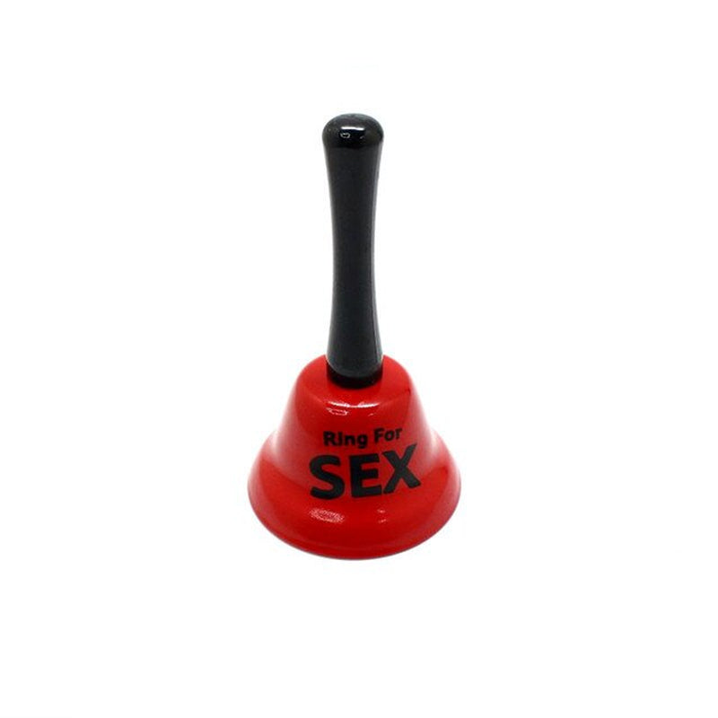 Handheld Red Metal Sex Funny Ring Bell for Valentine Party Service Bar Cafe Bachelor Party Ringing Bell Desktop Decorations