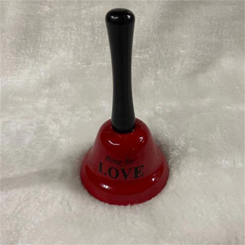 Handheld Red Metal Sex Funny Ring Bell for Valentine Party Service Bar Cafe Bachelor Party Ringing Bell Desktop Decorations