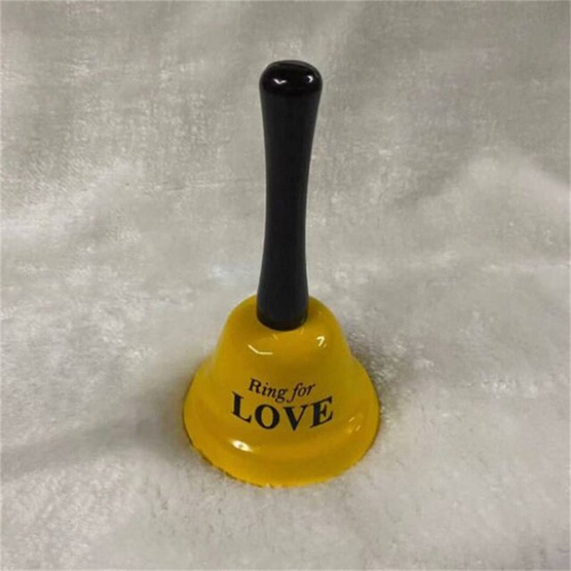 Handheld Red Metal Sex Funny Ring Bell for Valentine Party Service Bar Cafe Bachelor Party Ringing Bell Desktop Decorations