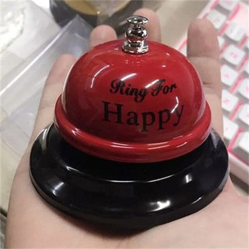 Handheld Red Metal Sex Funny Ring Bell for Valentine Party Service Bar Cafe Bachelor Party Ringing Bell Desktop Decorations