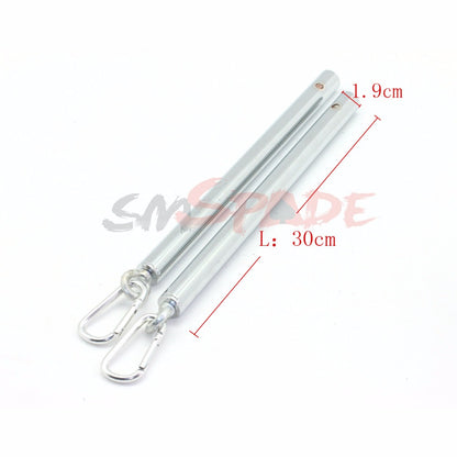 Sex Restraint Adjustable Spreader Bar, Chrome Leg Restraints without Cuffs Fun Play ,Adult Sexy Game