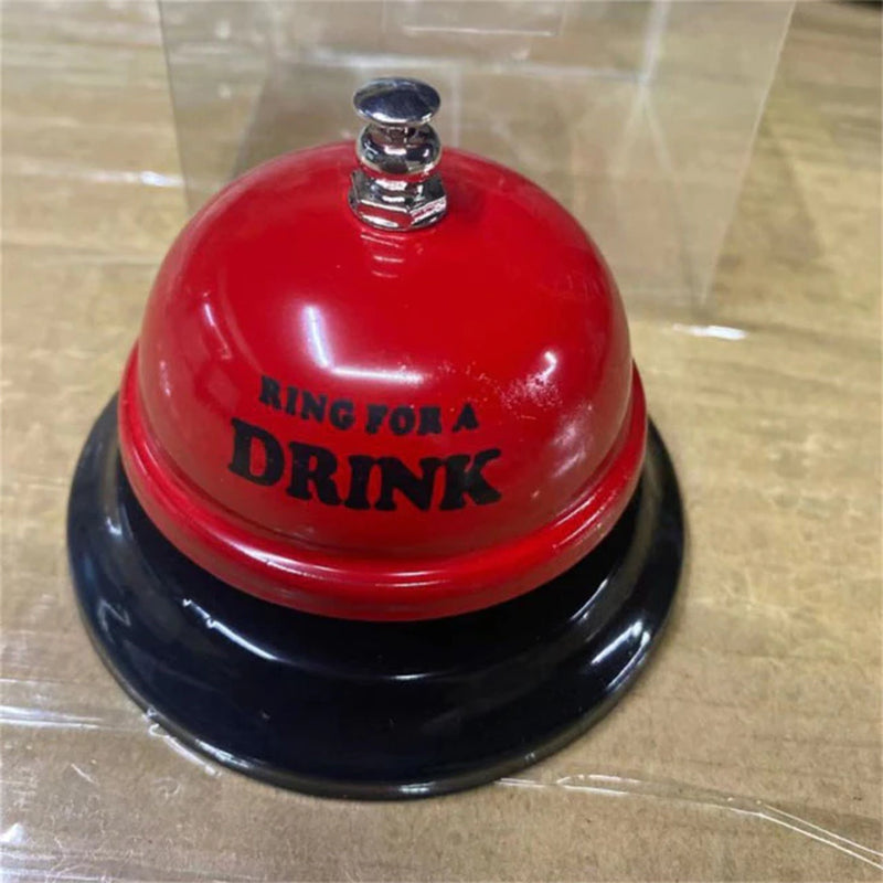 Handheld Red Metal Sex Funny Ring Bell for Valentine Party Service Bar Cafe Bachelor Party Ringing Bell Desktop Decorations